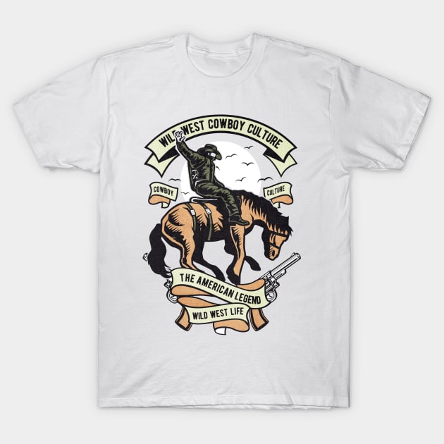 Wild West Cowboy Culture T-Shirt by Tempe Gaul